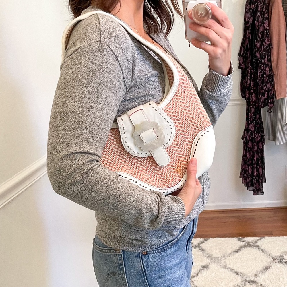 Y2K Tweed Mini Shoulder Handbag